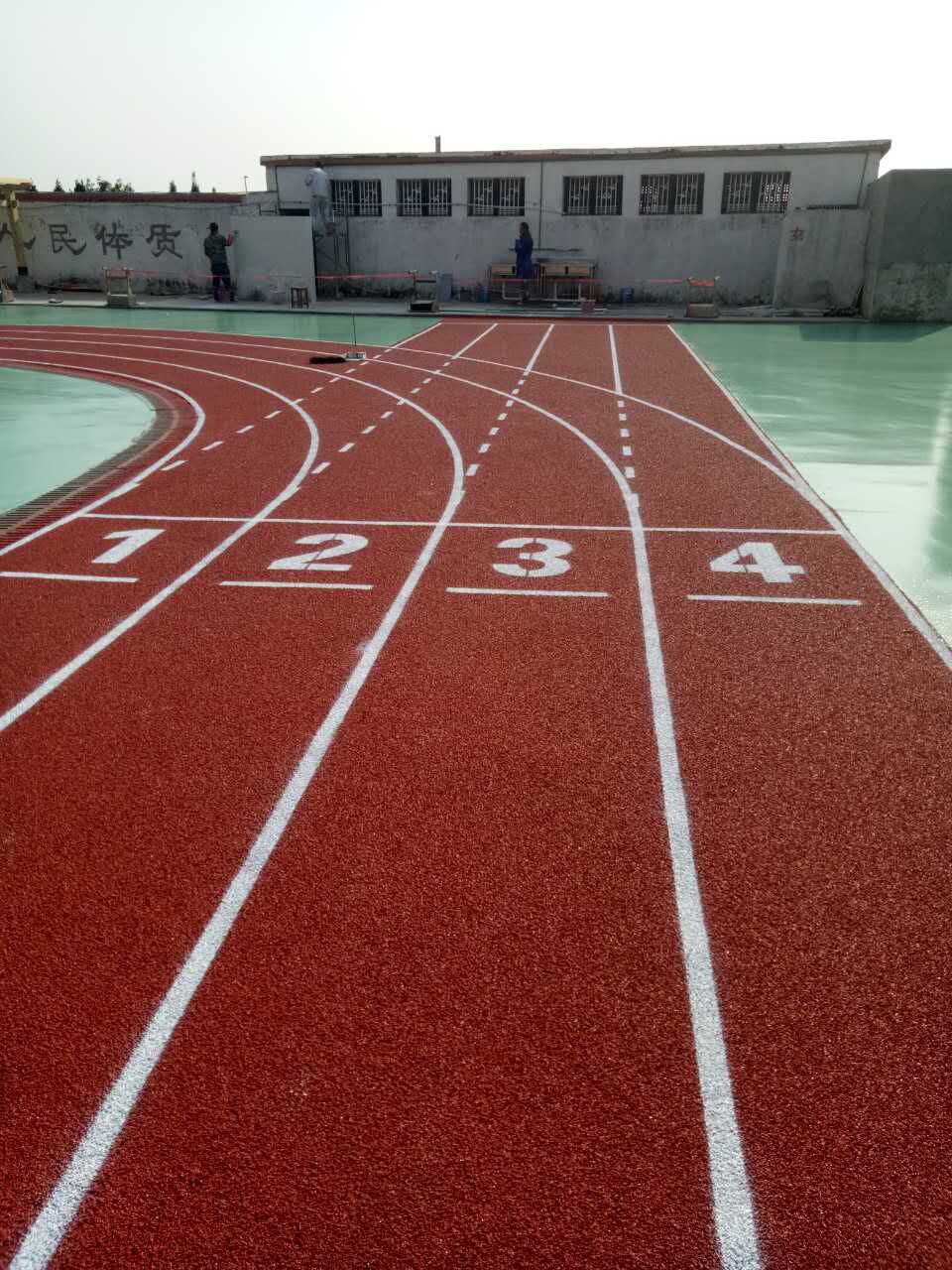 南昌市青山湖區羅家鎮楓下小學塑膠跑道、球場材料施工...